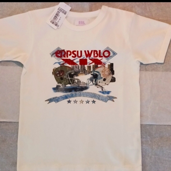 ERL KIDS Printed Jersey Cotton T-Shirt, 8 yrs=52.25"/132.5cm,Muiticolor - Picture 3 of 8